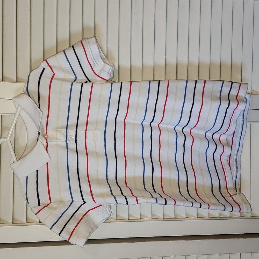 Janie & Jack striped short sleeve polo size 6